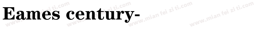 Eames century字体转换